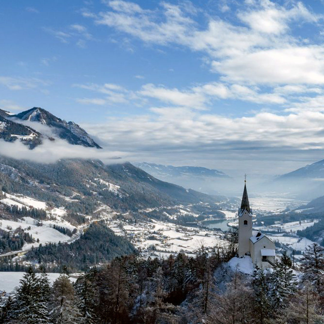 Verschneite Landschaft